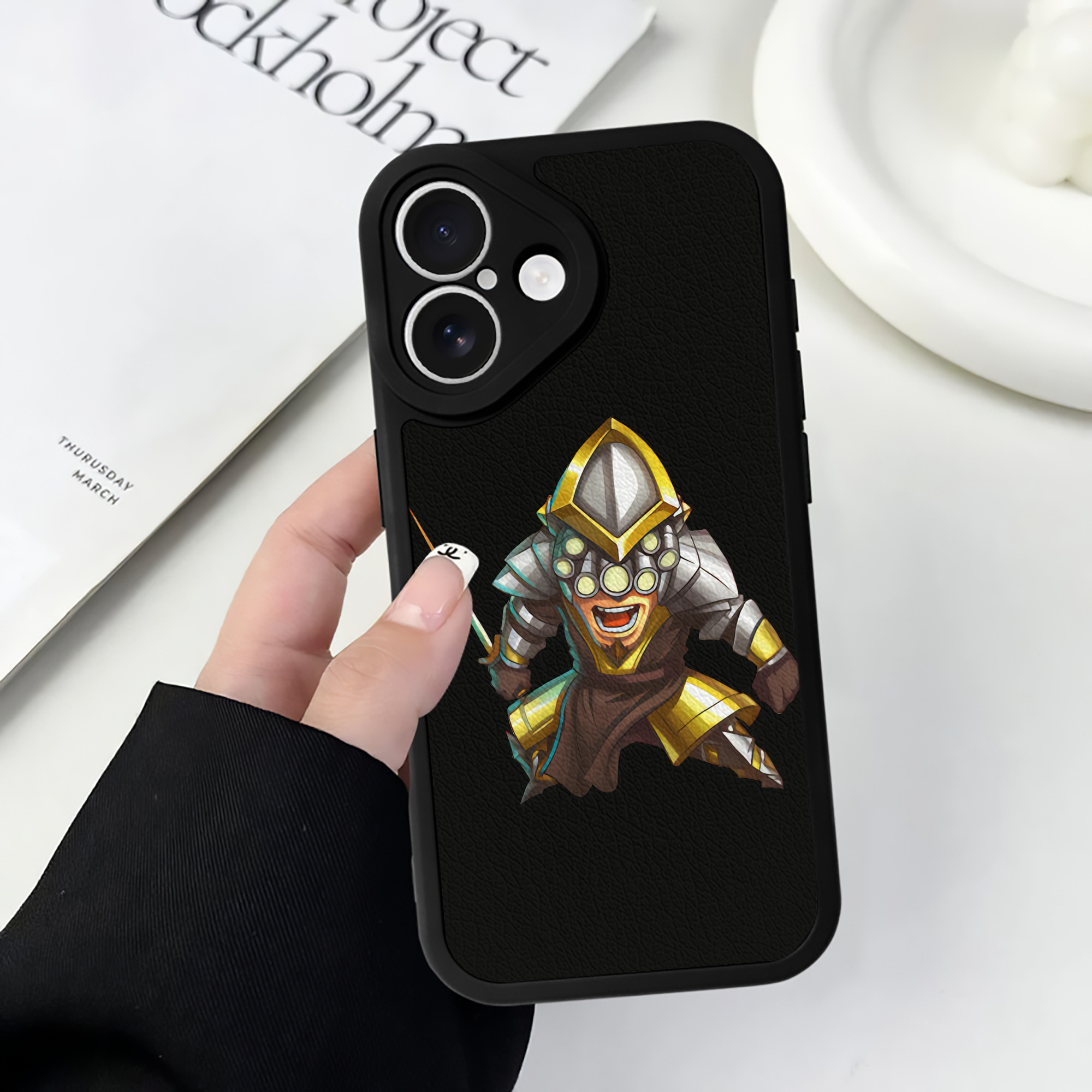 （画像用） リーグ・オブ・レジェンド League of Legends LOL 【iPhone 16シリーズ対応】シリコンスマホケース（レザー調） 材質：シリコン